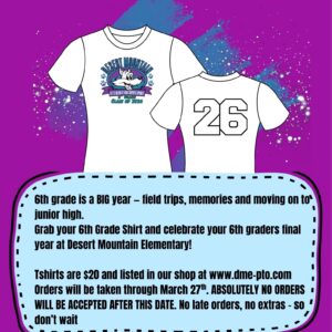 6th Grade Shirt 2026